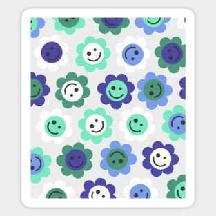 Gay Flower Faces Sticker